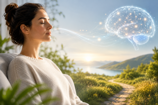 Neural network concept representing brain plasticity