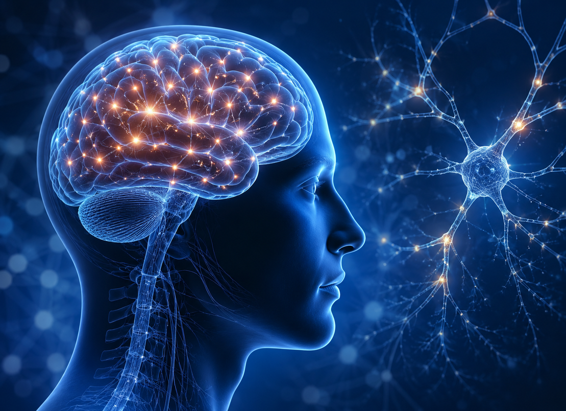 Brain illustration representing neuroscience-informed clinical care